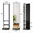 360° Rotating 69"X16" Multifunctional Full Length Mirror With Hook Storage Rack Coat Rack With Mirror Solid Wood Floor Mirror Bedroom Living Room Cloakroom Space Saving-2131336509