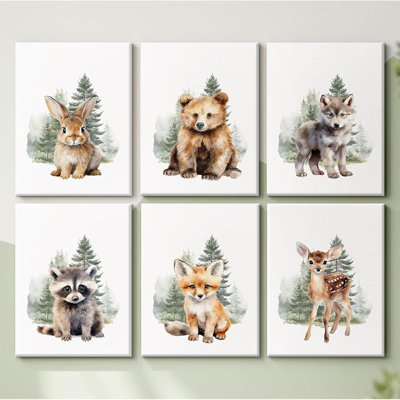 6 Piece Wrapped Canvas Print