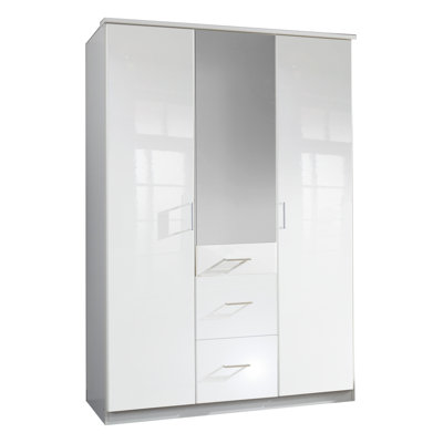 3 Door Manufactured Wood Wardrobe