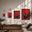 Tropical Bloom in Red Botanical - Framed Print-1853148531-1853148543