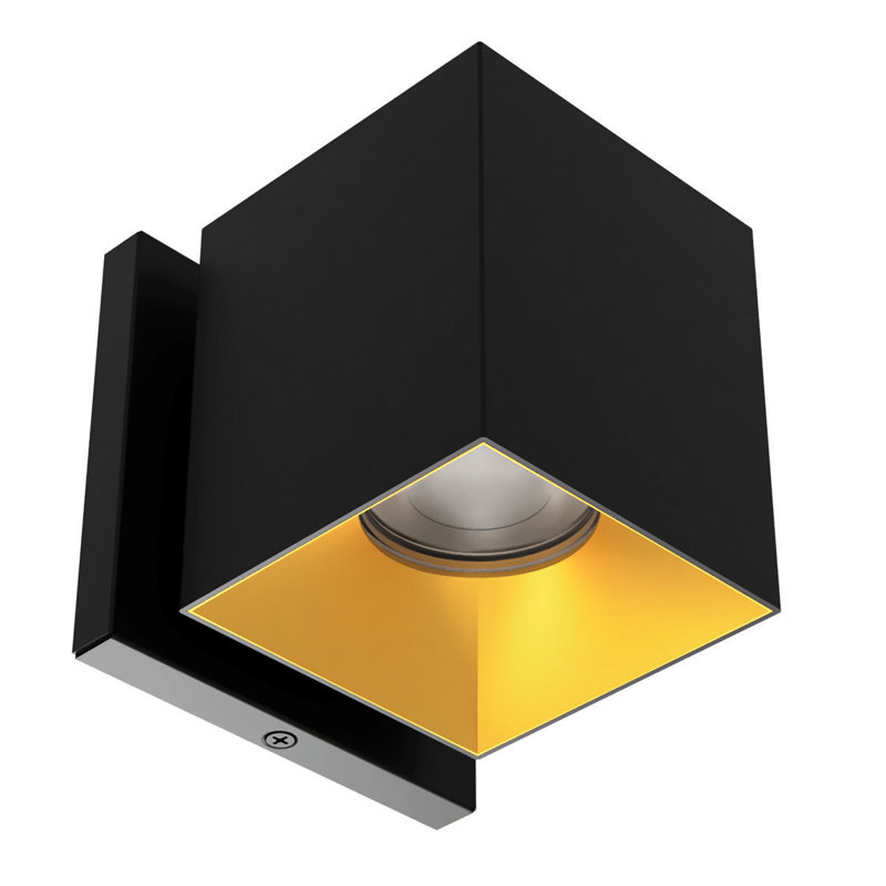 Zoron Dimmable LED Outdoor Square Wall Light With Color Temperature Switch (2700K/3000K/3500K/4000K/5000K), 25° Beam Angle