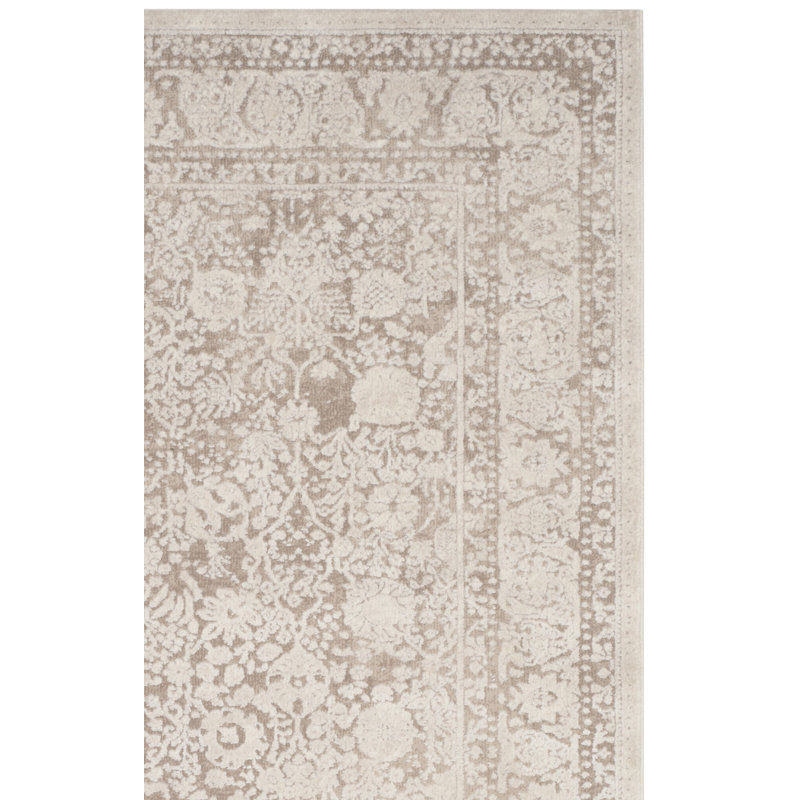 Tapis oriental beige / crème Calidi, Rectangle 2 pi 3 po x 3 pi