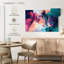 Avery rose et bleu abstrait-106428012