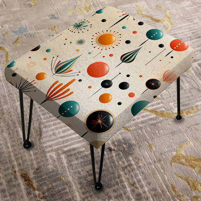 Atomic Retro Revival - Midcentury Rectangle Ottoman