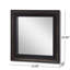 Miroir mural noir avec gaufrage doré
