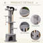 Masham Cat Tree Kitten Tower for Indoor Cats with Scratching Post Grey