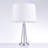 Canova Lucite & Brushed Silver Table Lamp