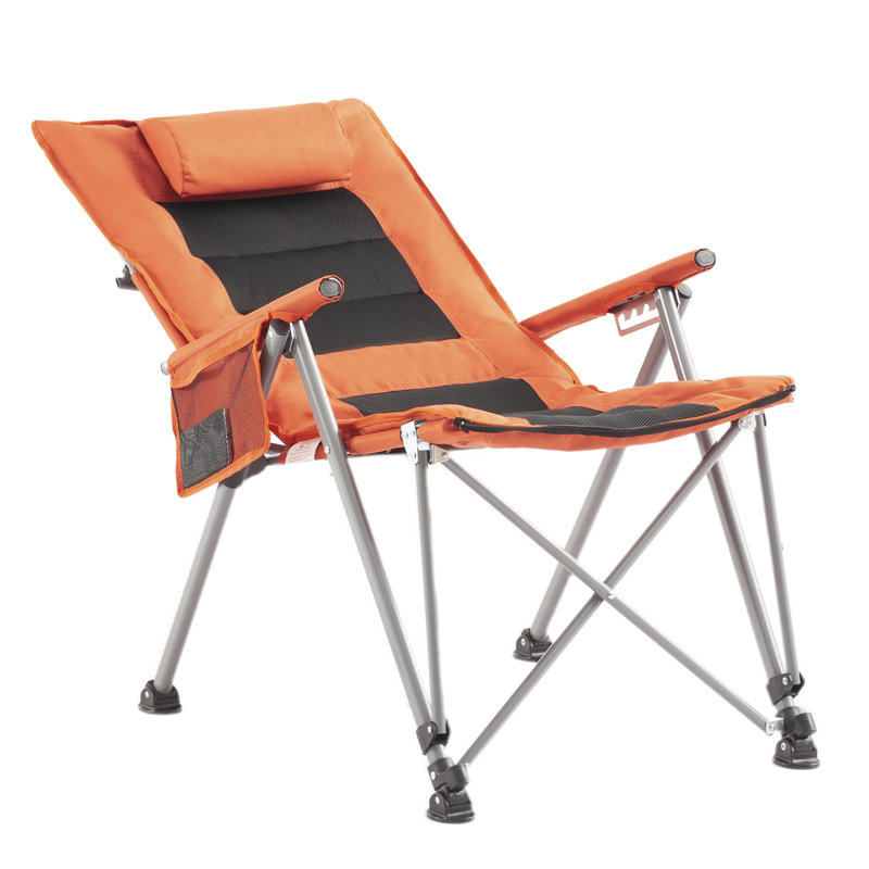 Chaise de camping pliante ajustable à 5 positions avec repose-pieds