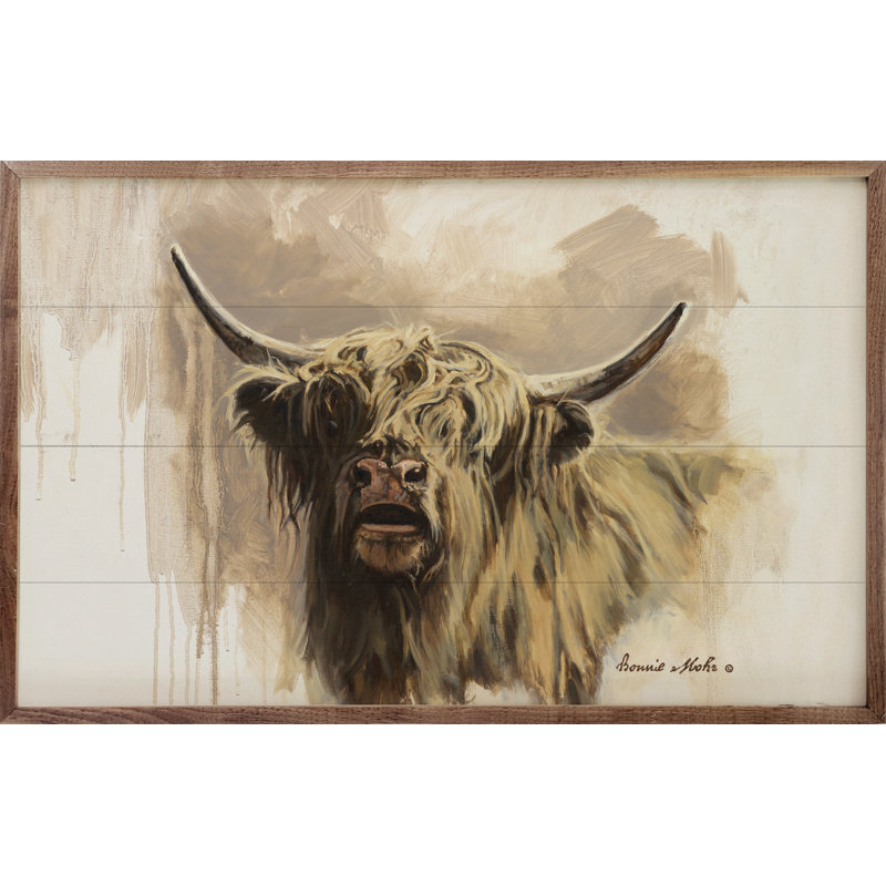 «Awaken Highland Bull» par Bonnie Mohr, H 10 po x l 16 po