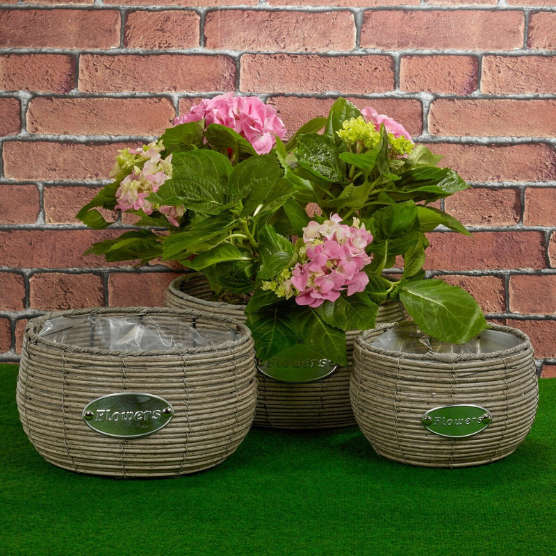 Durhamville Pot Planter, Light Gray