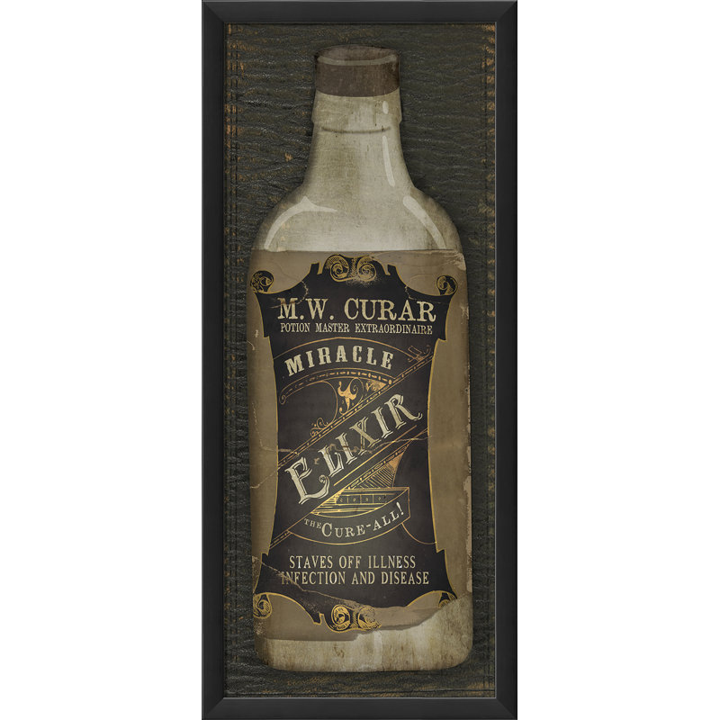 Affiche rétro encadrée elixir miracle