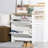Shoe Cabinet with 2 Flip Drawers, Slim Shoe Storage Cabinet with Adjustable Dividers, Entryway Shoe Organizer for 12 Pairs of Shoes for Hallway, Natural & White