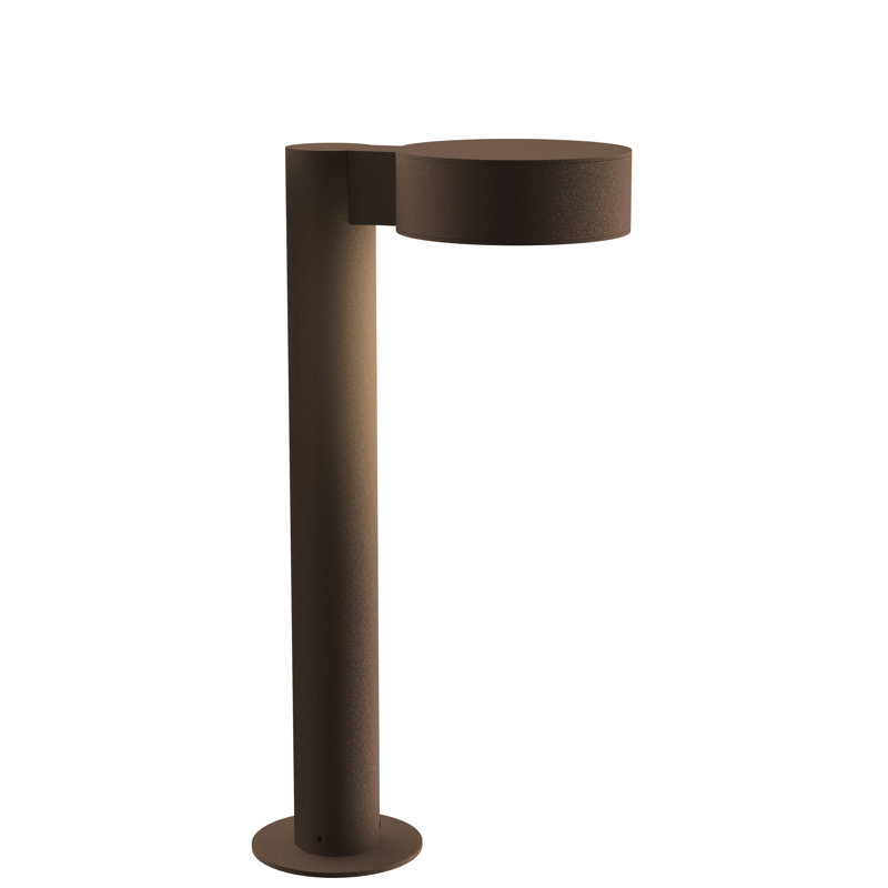 Borne d'éclairage intégrée en métal Reals, Bronze, H 16 po x l 5 po x P 7,75 po