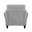 Mobilier de salon moderne avec coussins attachés en tissu texturé de couleur sable transitionnelle moderne-417548675