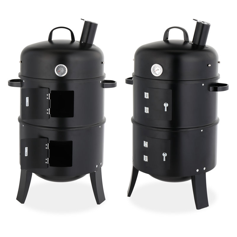 Barbecue au charbon noir de 85 cm