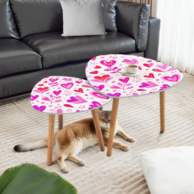 Ensemble de 2 tables basses gigognes Triangle