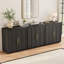  Buffet moderne avec rangement pour câbles et tablettes réglables-1069973697