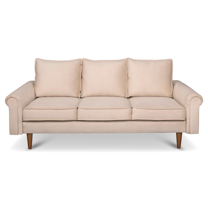 Canapé Jahzari, Velours beige
