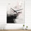 Horloge murale Twist Watercolor III - Peinture abstraite