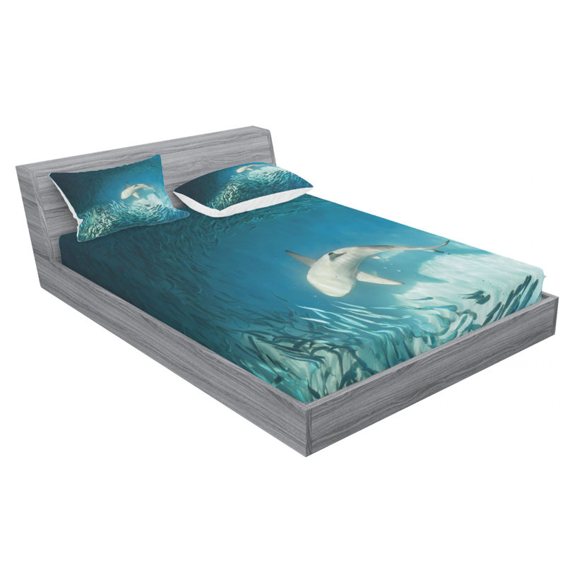 Microfiber Sheet Set, Queen Sheet Set with Fitted Sheet