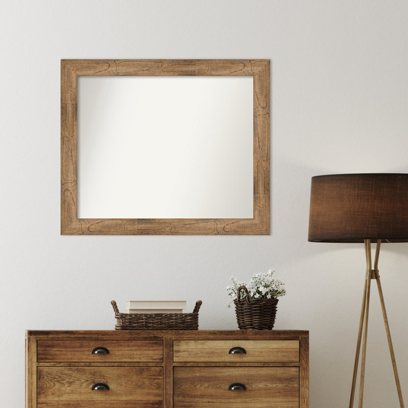Timmy Solid Wood Wall Mirror, 31.5" x 37.5", Rectangle