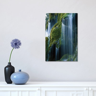 Waterfall, Bavaria, Germany by Konrad Wothe - Wrapped Canvas Print