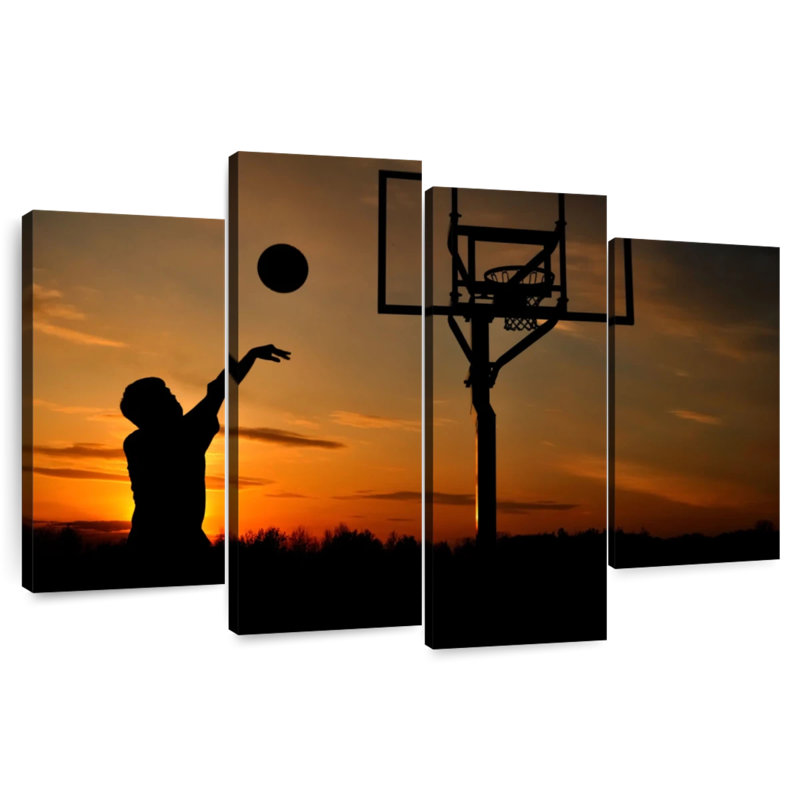 Ballon de basketball Sirci Sunset, H 22 po x l 36 po