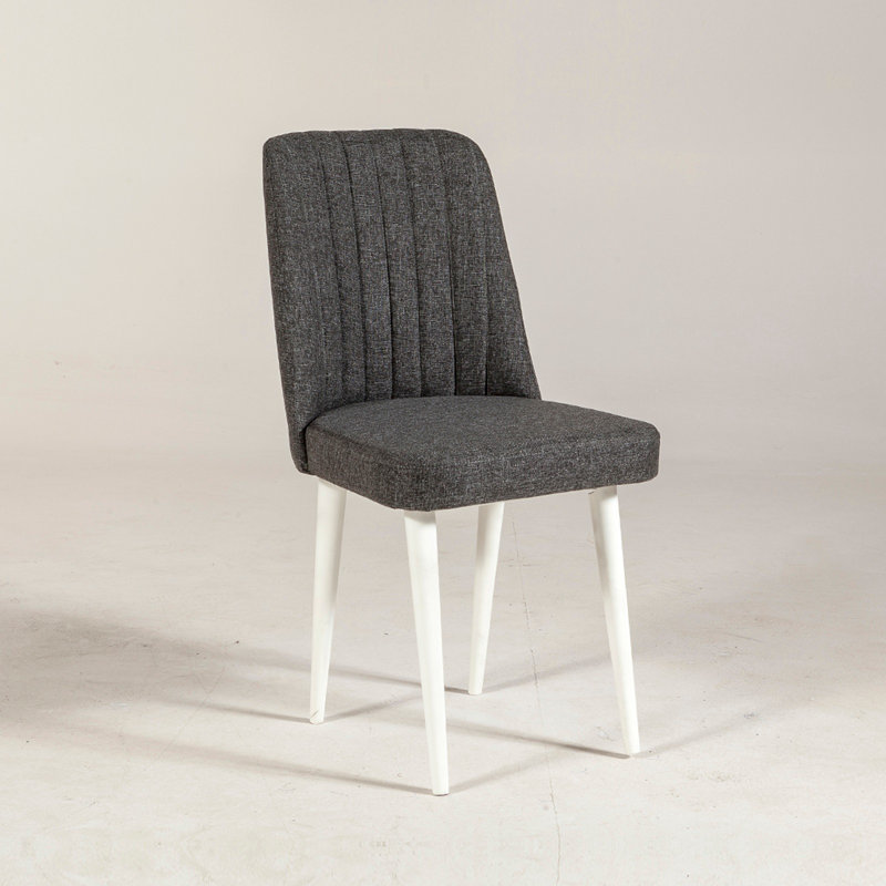 Chaise d'appoint rembourrée Bram, Anthracite