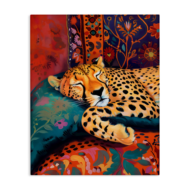 Toile Coet Cheetah Boho Textiles, design par Creative Studio, H 48 po x l 36 po