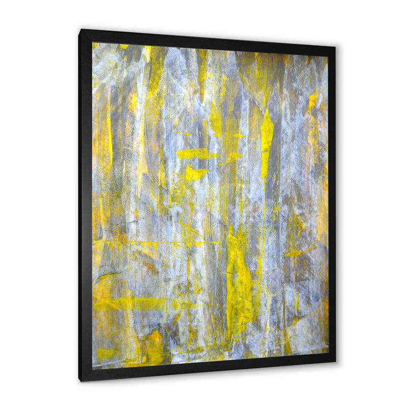 Fusion de X abstrait - Peinture, Cadre photo noir, H 20 po x l 12 po