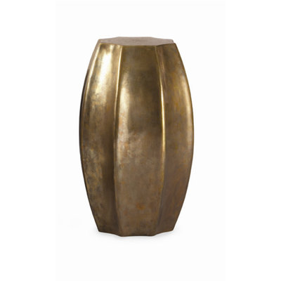 Grand Tour Stone Drum End Table