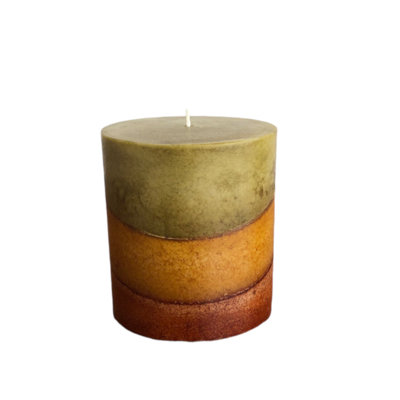 Cinnamon Apple Crisp Scented Pillar Candle