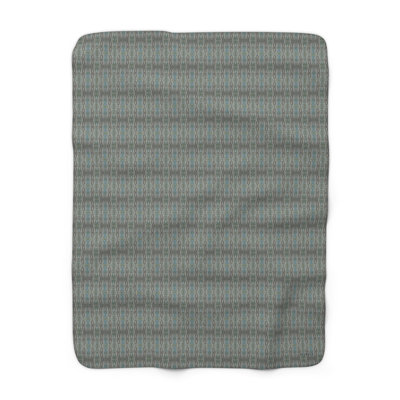 Sherpa Fleece Throw - Trumpet Pattern