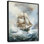 Bateau pirate, tempête, paysage, tempêtes, estampes murales