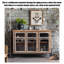 Armoire d'appoint rétro style américain en cèdre et fer forgé