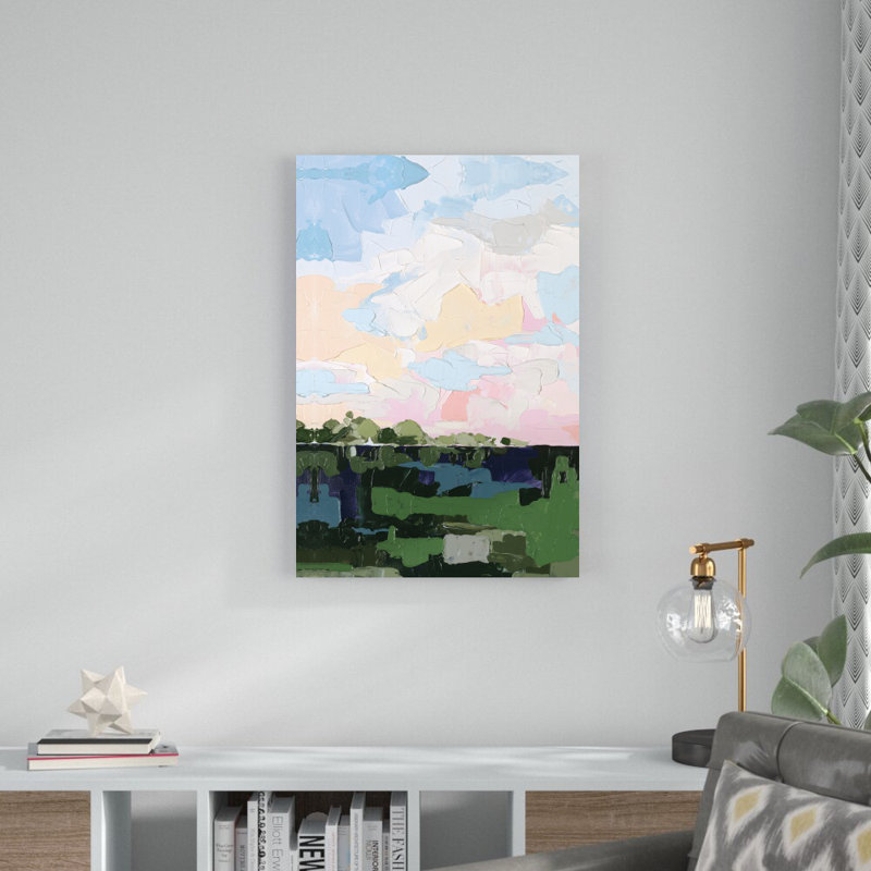 «Paint Swatch Field and Sky I», reproduction d'art sur toile tendue, H 36 po x l 24 po