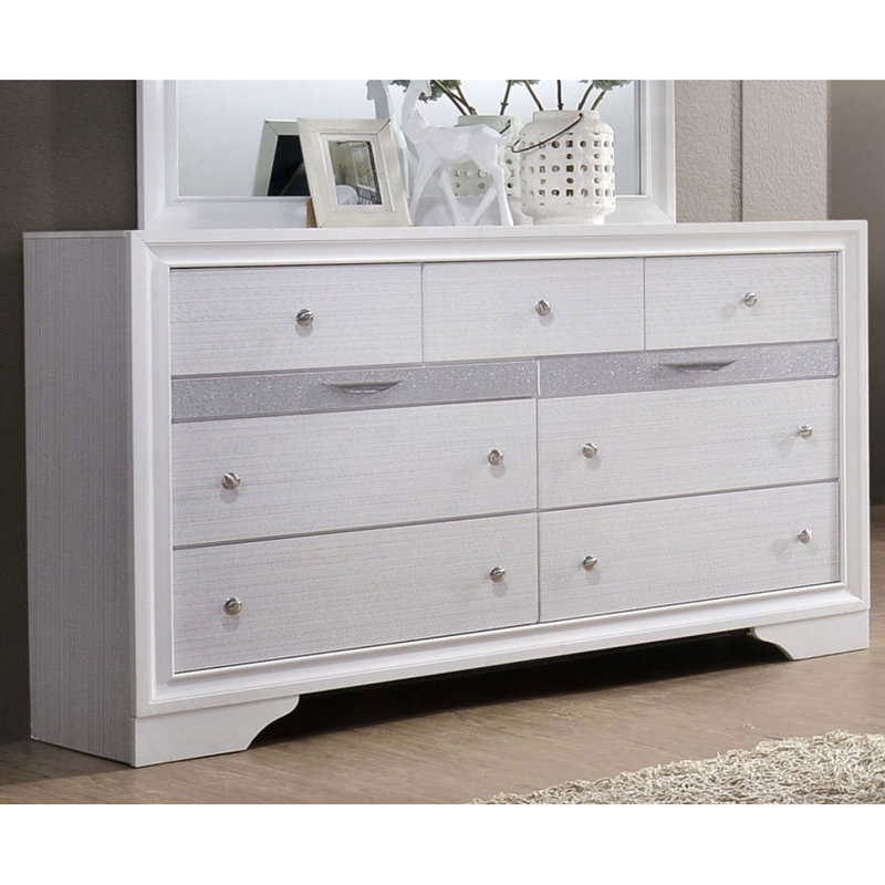 Commode contemporaine 1Pc, Blanc