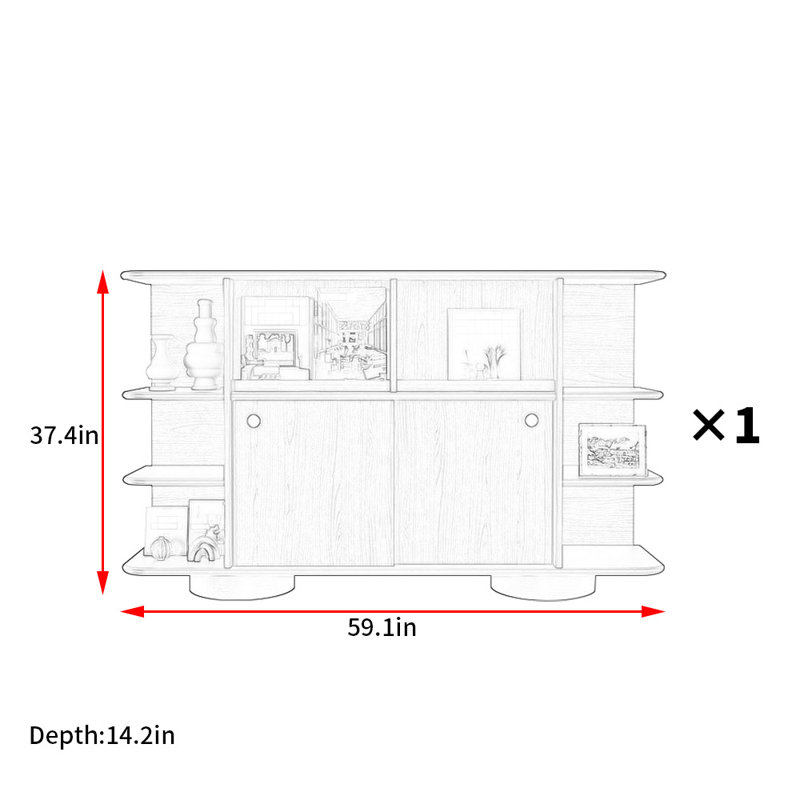 Buffet de style moderne et minimaliste
