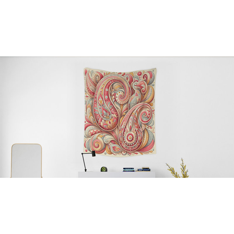 Tapisserie murale, H 60 po x l 51 po x P 0,5 po
