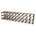 Walnut Stained Pine / Galvanised Steel