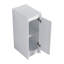 Armoire de rangement autoportante 12 po, portes à fermeture douce, blanc brillant (emballage KD)