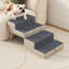 Rampe pliable 2 en 1 pour animaux de compagnie, escalier ottoman à 4 marches pour chien