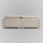 Canapé modulaire en chenille crème et blanc-2027839556