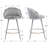 Damisi Upholstered Counter Stool with Metal Frame-908866361