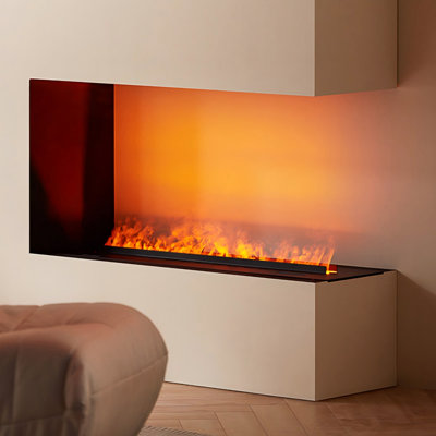 Humidificateur électrique encastré pour foyer 70,87 "avec atomiseur 3D avec flamme réaliste et options de couleurs multiples