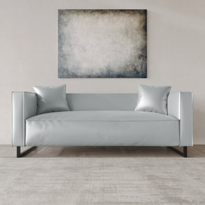 Canapé rembourré en similicuir