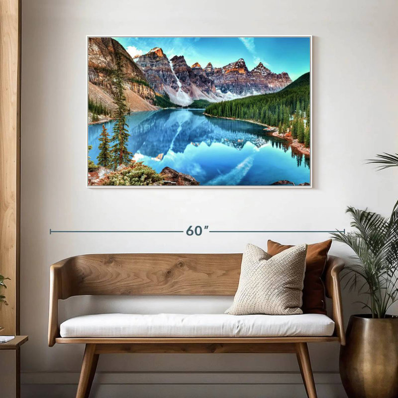 Parc national, Cadre flottant blanc, 46 po x 31 po