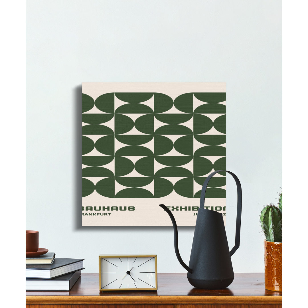 Bauhaus Exhibition Canvas Wall Art, Modern Geometric Print, Gallery Wrapped Canvas, Ready to Hang, Archival Inks, Statement Piece