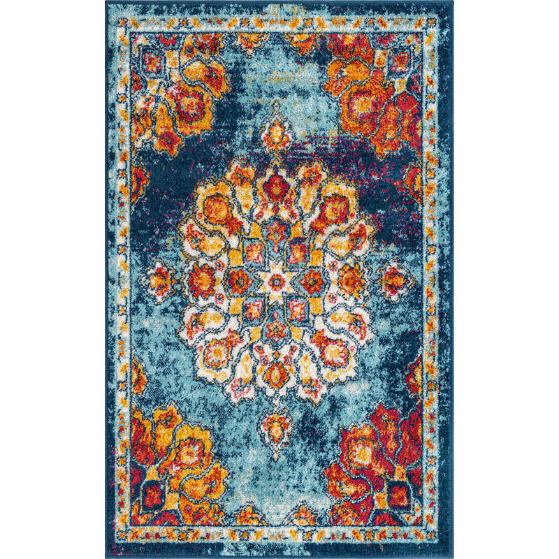 Troayurgh Oriental Indoor Rug, Rectangle 3'3" x 5'3"