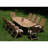 Tre 10 - Person Teak Wood Patio Dining Set with Oval Table-1357180741-1357180742